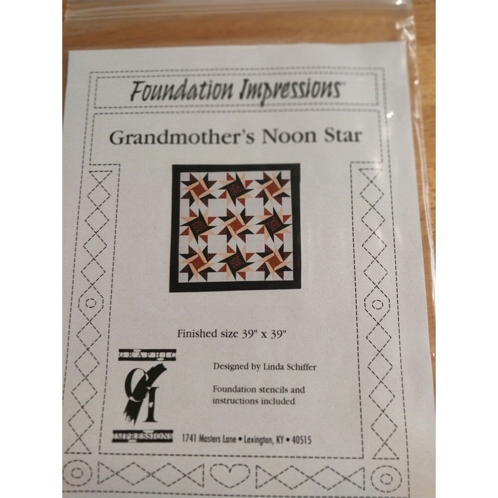 Foundations Impressions Grandmother's Morning Star Stencils
